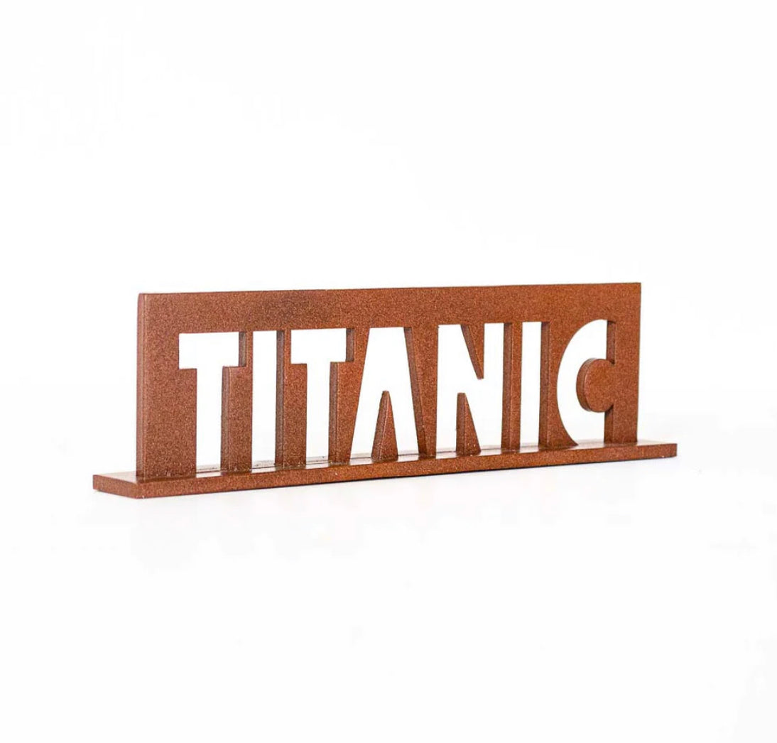 Titanic Railing Sign Titanic Sign | Cowfield Design – Born & Bred