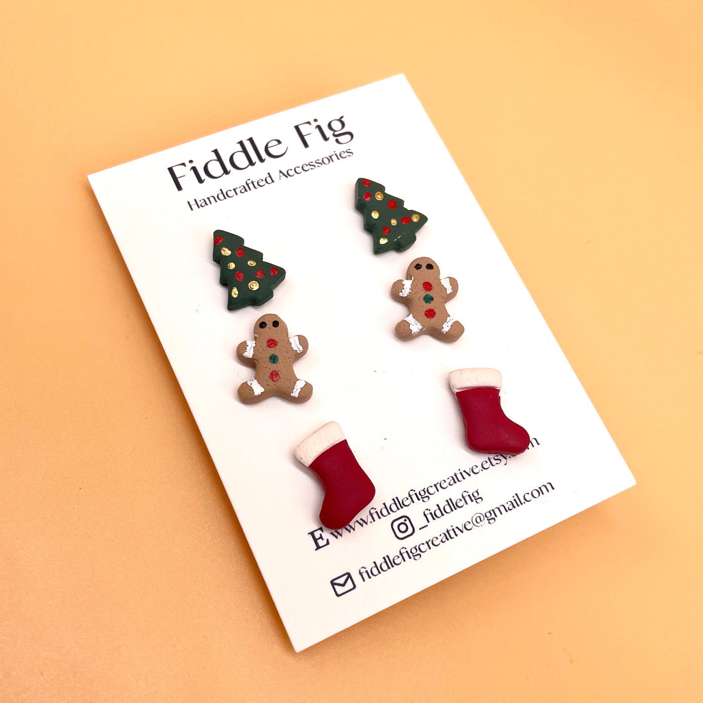 Christmas Trio Stud Earrings