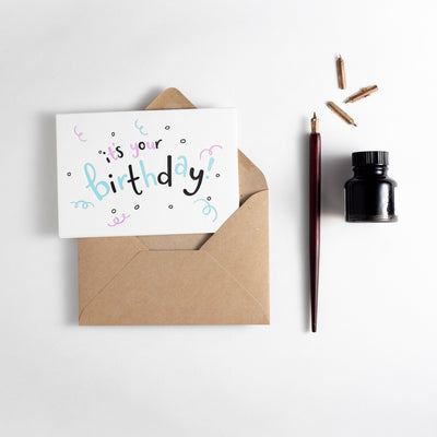its your birthday card
