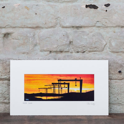 belfast sunset art print