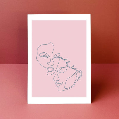 Awk Hiya Love Print | Pair | Blossom
